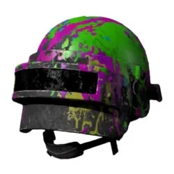 pubg skin Color Spray Helmet LV3