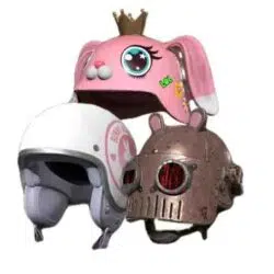 PUBG Skin Bunny Academy Helmet Set