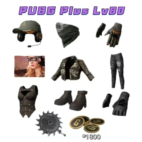 PUBG Acc Plus LV80 1300Gcoin