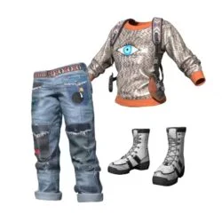 PUBG Skin Burning Chicken Festival Outfit Set4