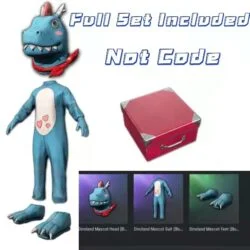 PUBG Skin Dinoland Mascot Blue Set