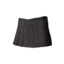 PUBG Skin Pleated Mini-skirt (Black)